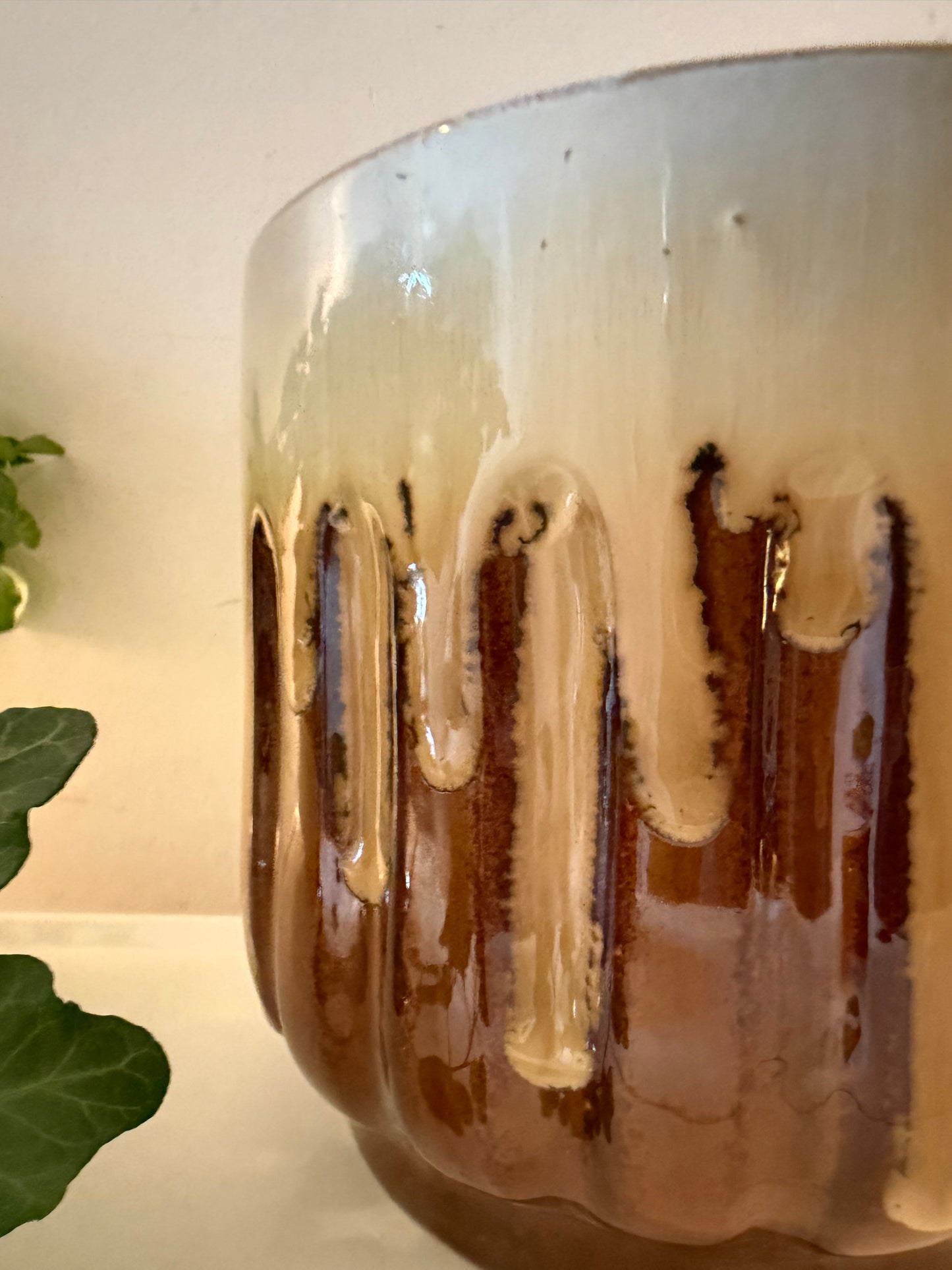 Jaren 70 vintage bloempot