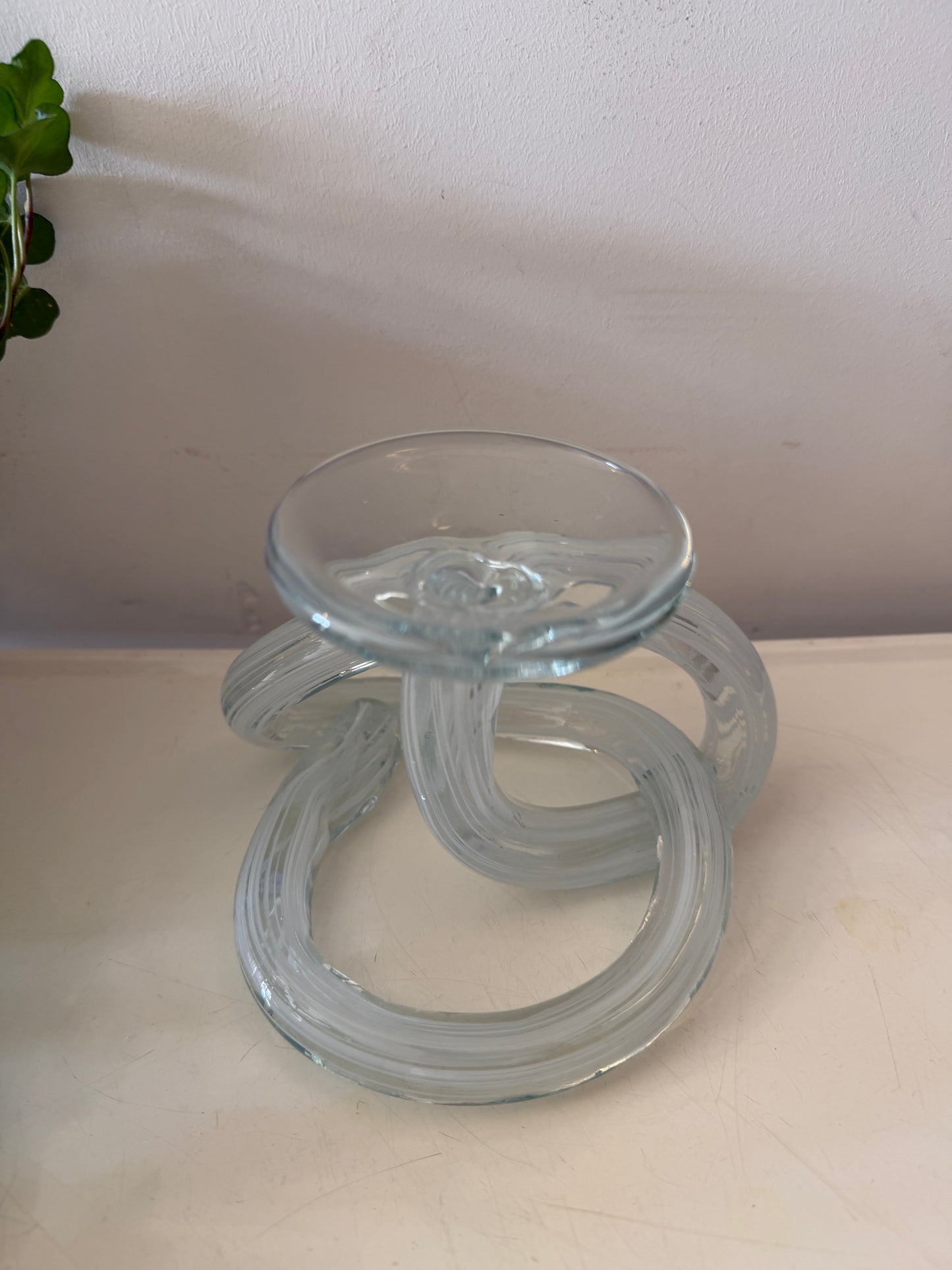 Infinity knot waxinelicht kandelaar Murano