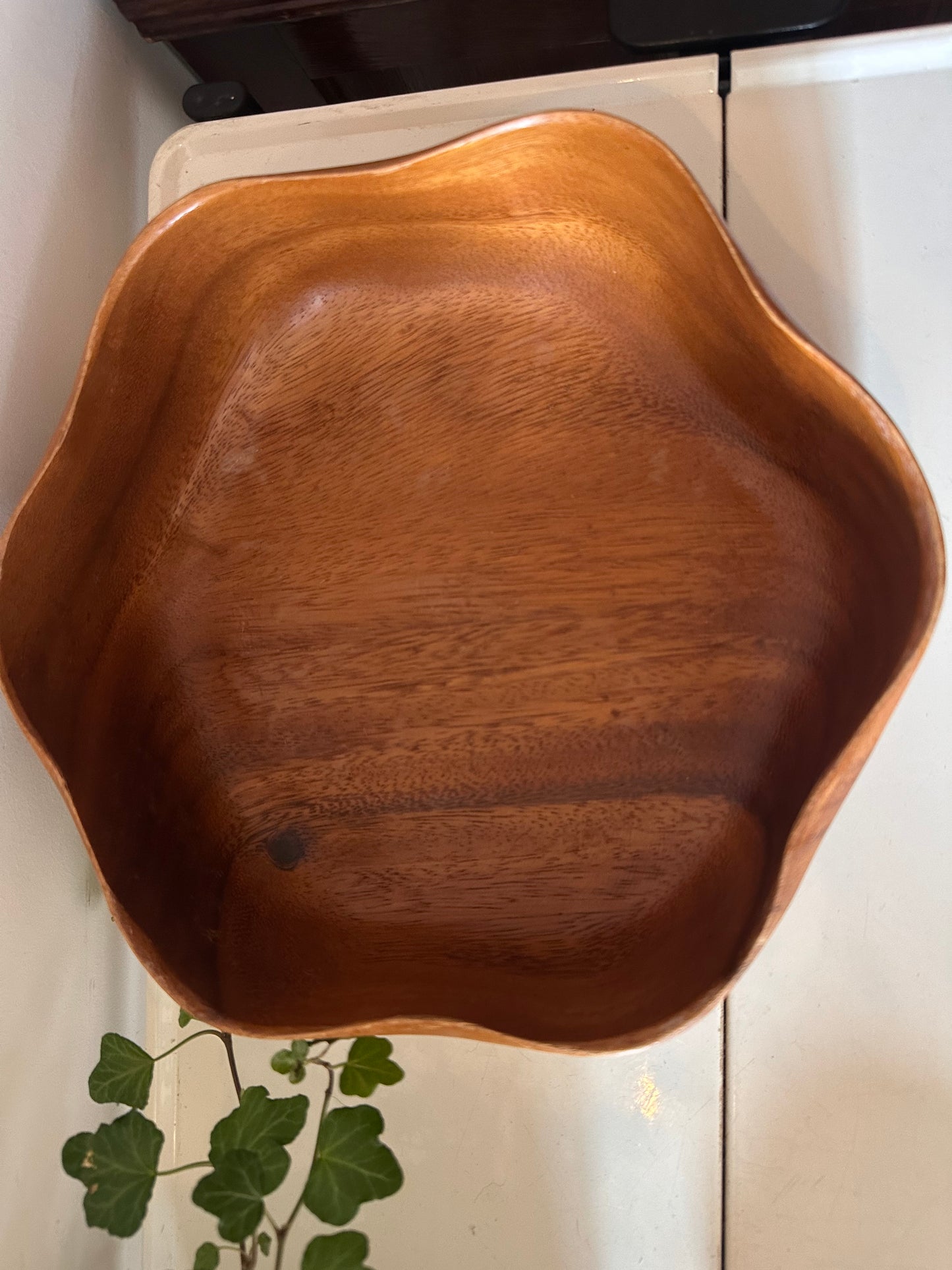 Teak houten schaal jaren 70