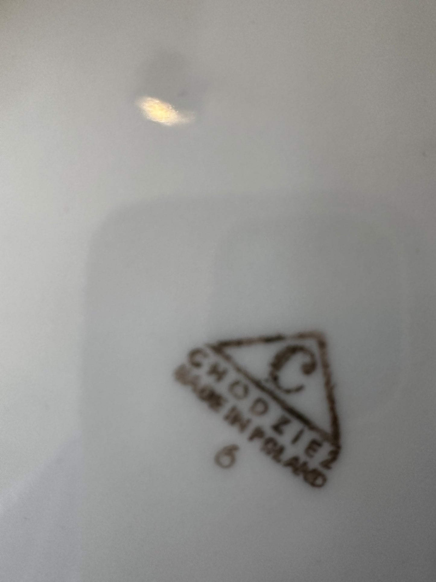 Porseleinen fruitschaal met onderbord