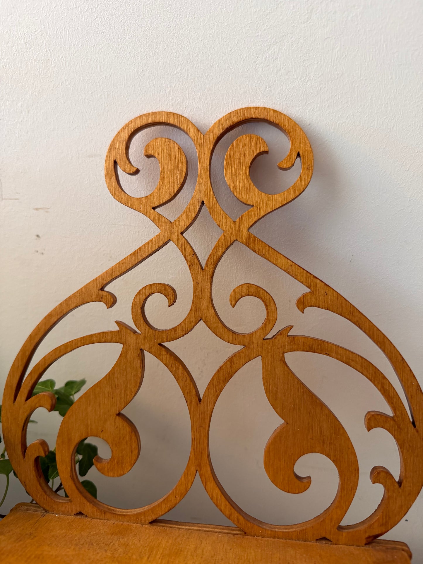Houten wandconsole