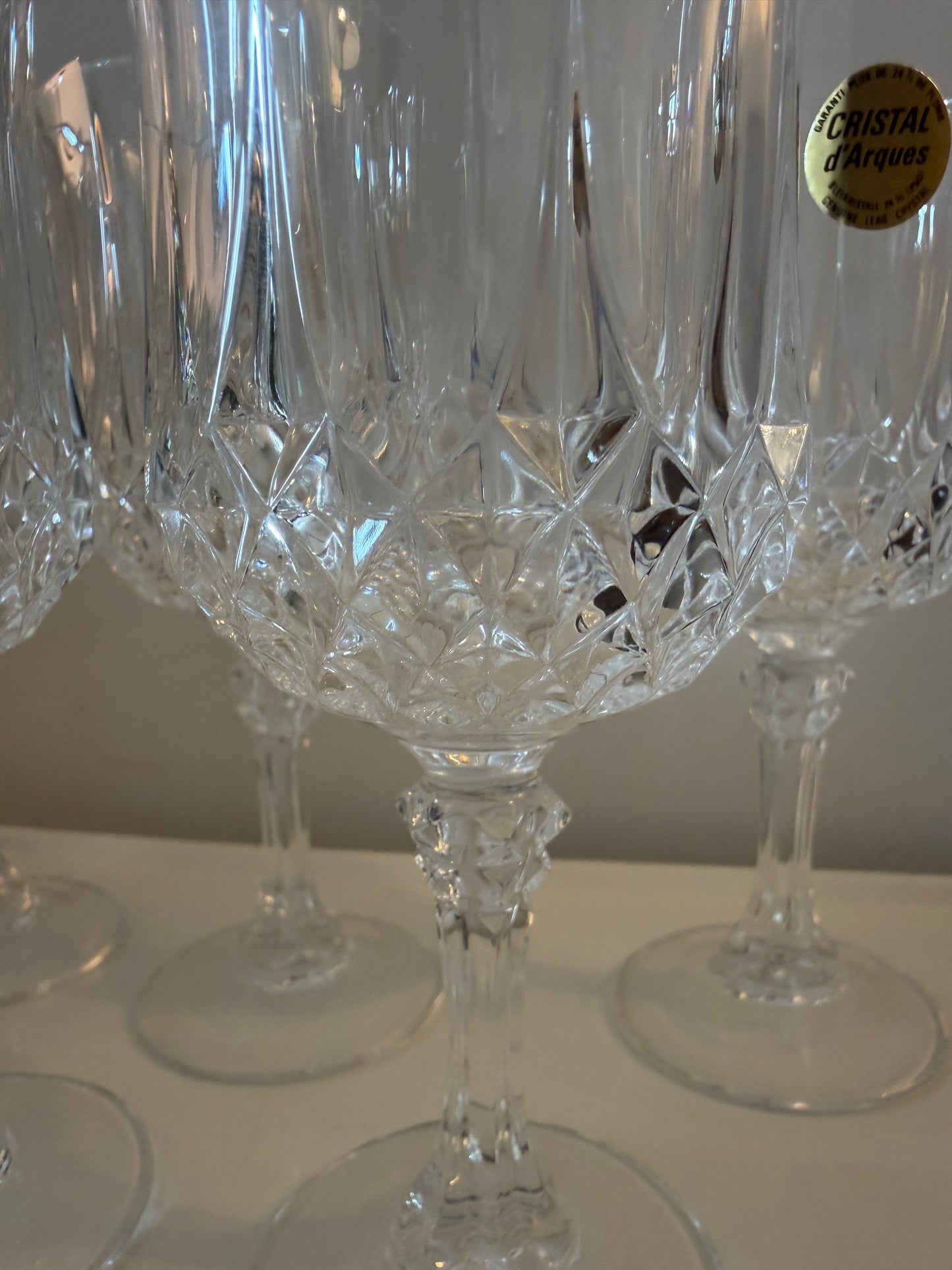Set van 5 Cristal D’argue wijnglazen