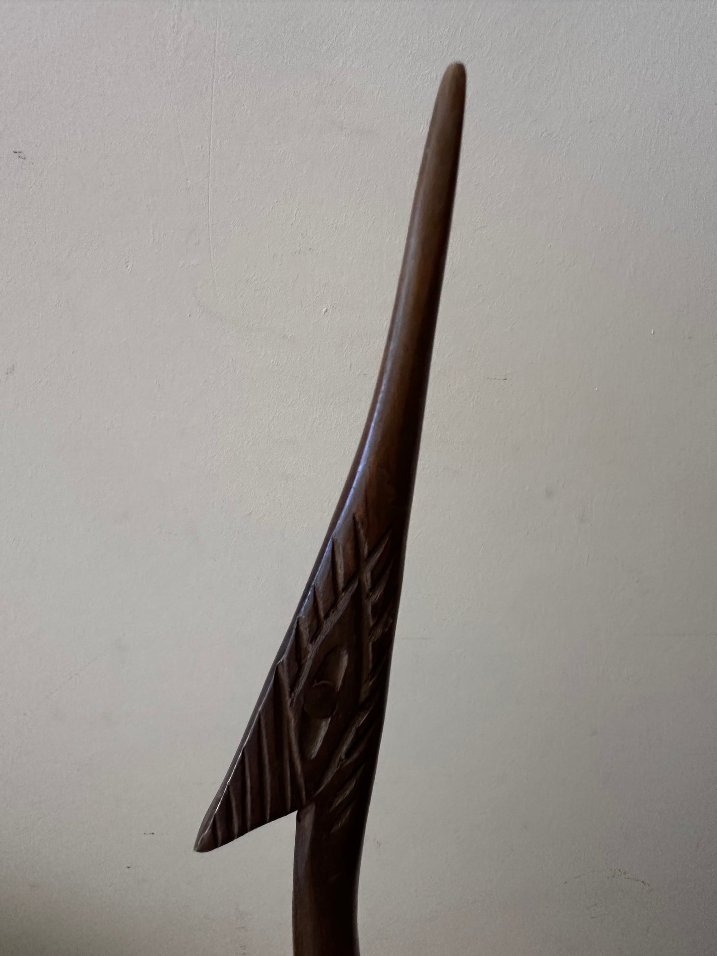 Mid Century houten vogel