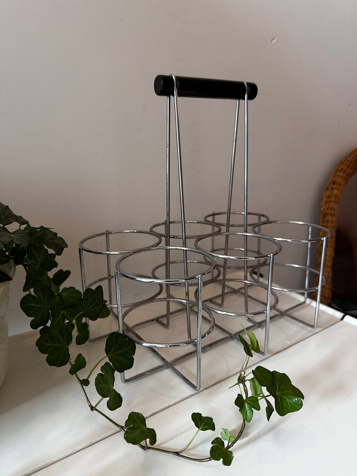 Flessenrek chroom jaren 60