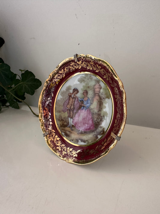 Limoges bordje op standaard