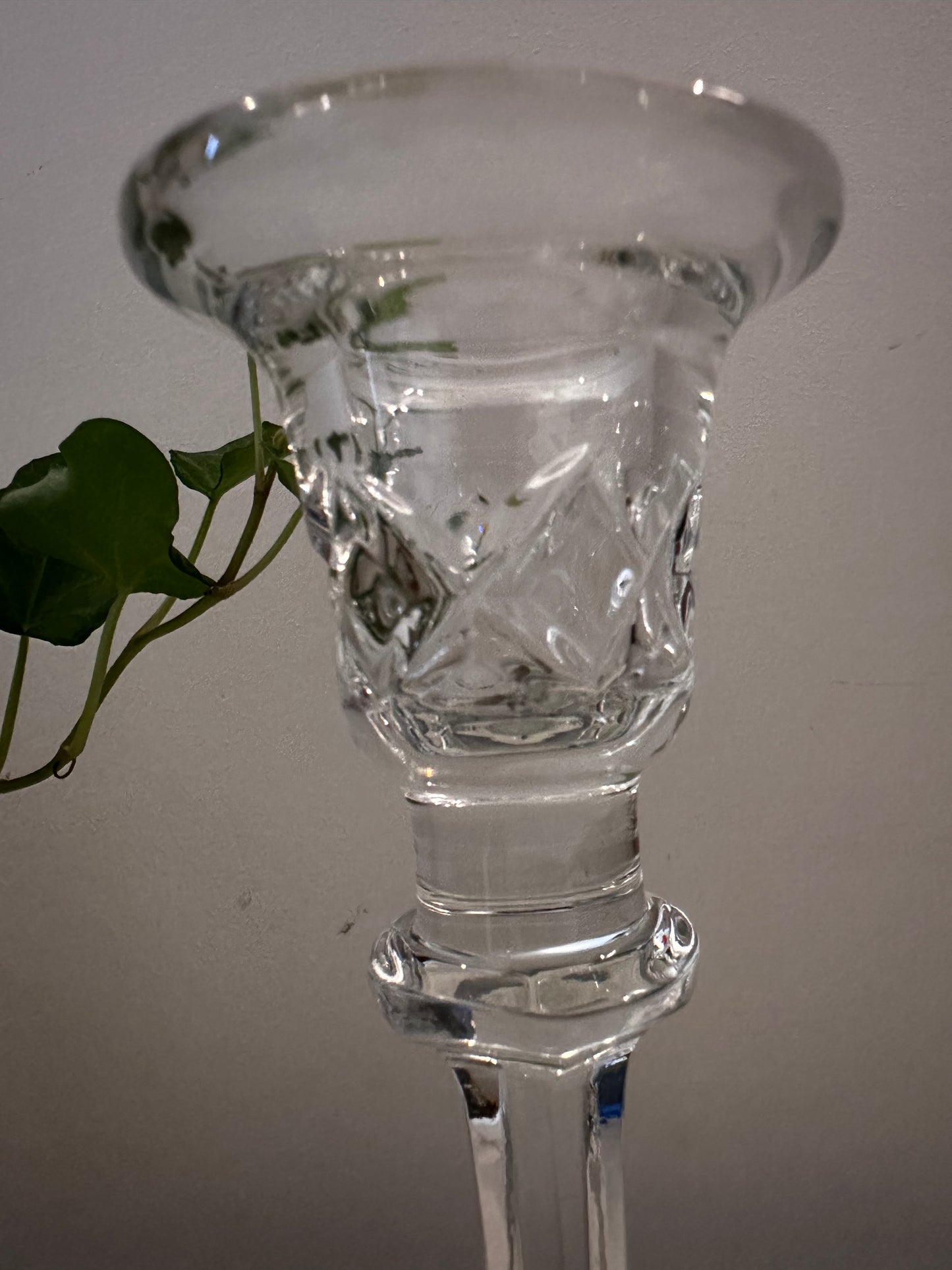 Vintage kristallen kandelaar