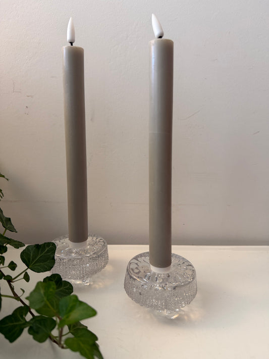 Set van 2 Iittala glazen kandelaars Tapio Wirkkala