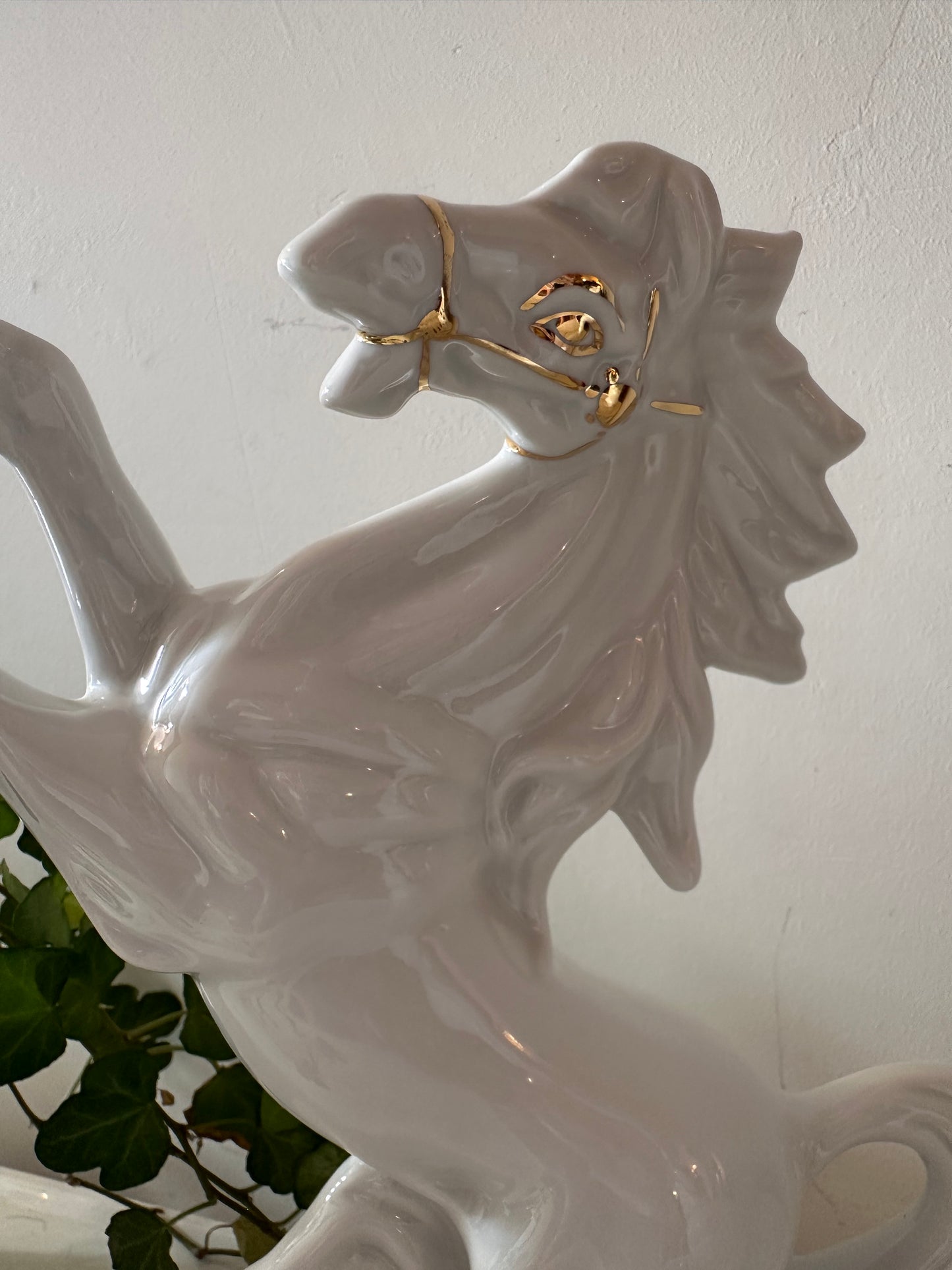 Porseleinen paarden Capodimonte stijl