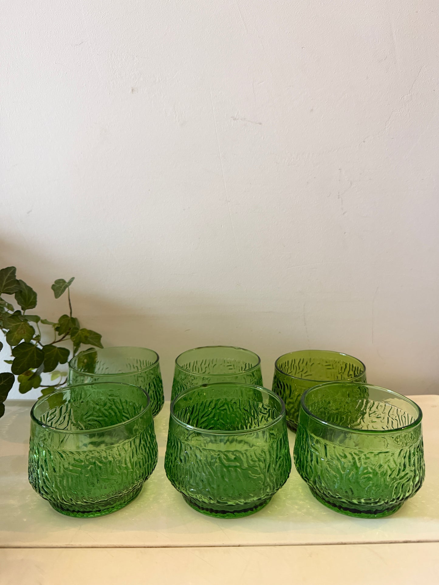 Set van 6 glazen / coupes Italiaans glaswerk