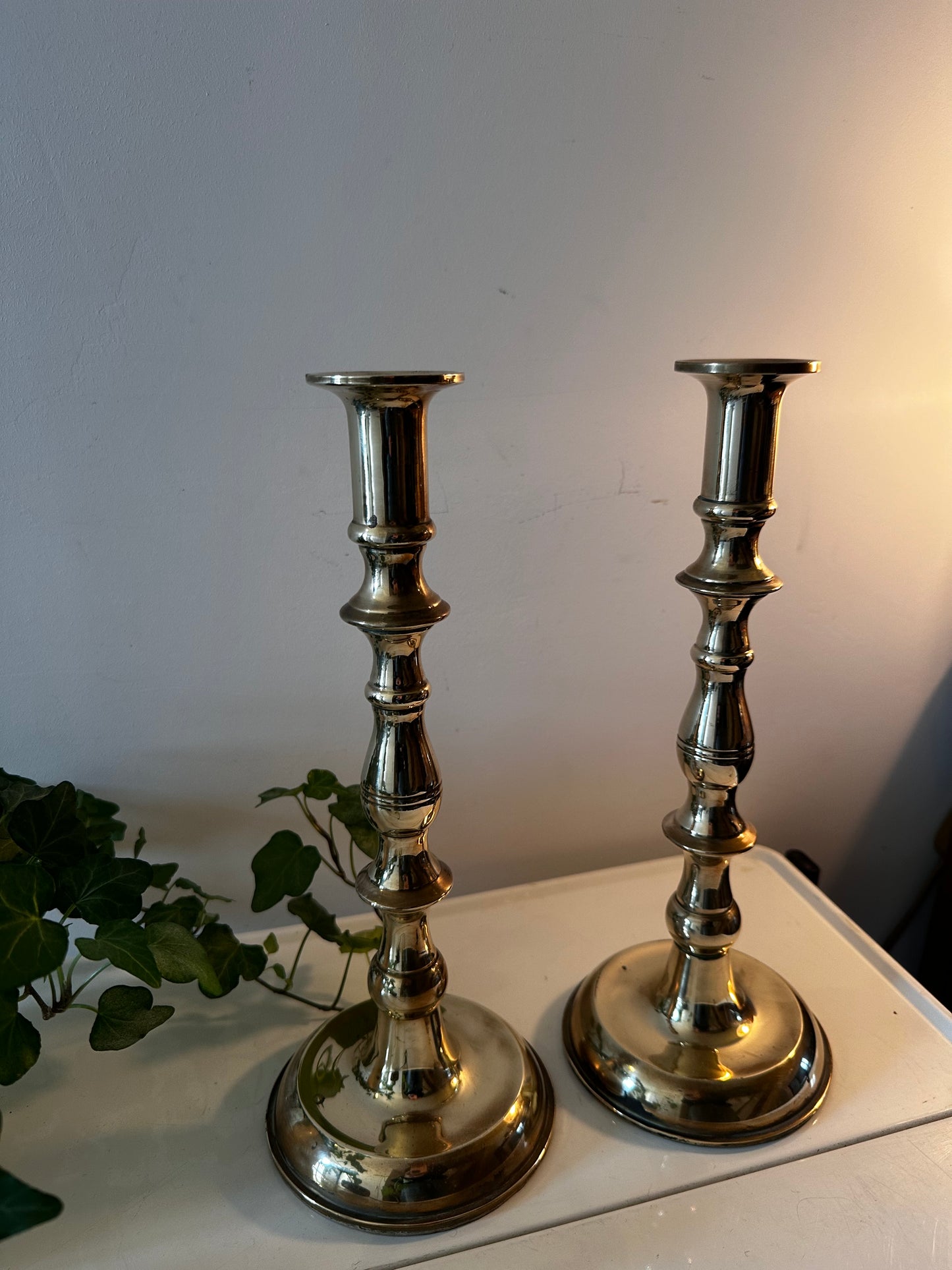 Messing vintage kandelaars