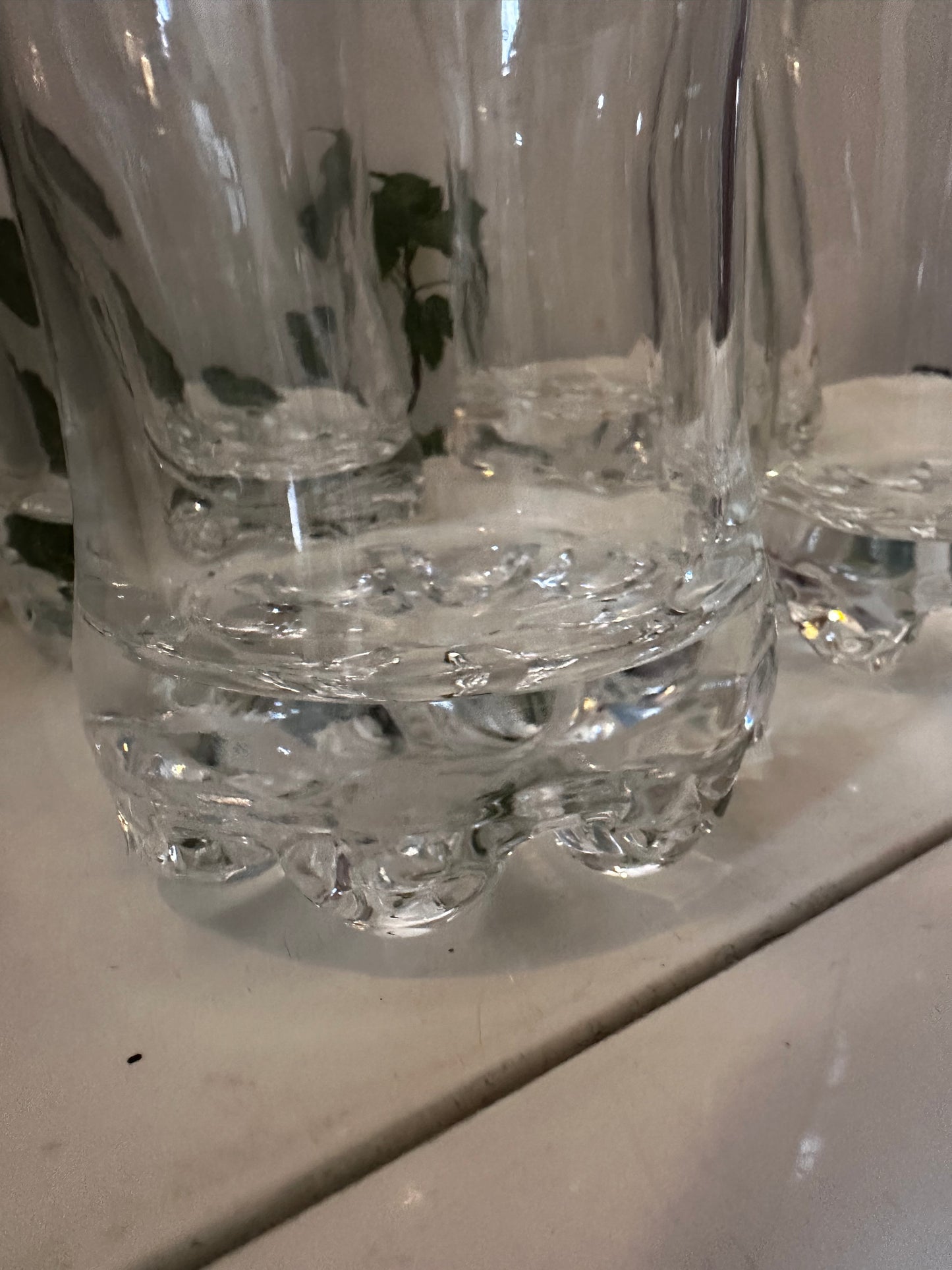 Kristallen vintage waterglazen