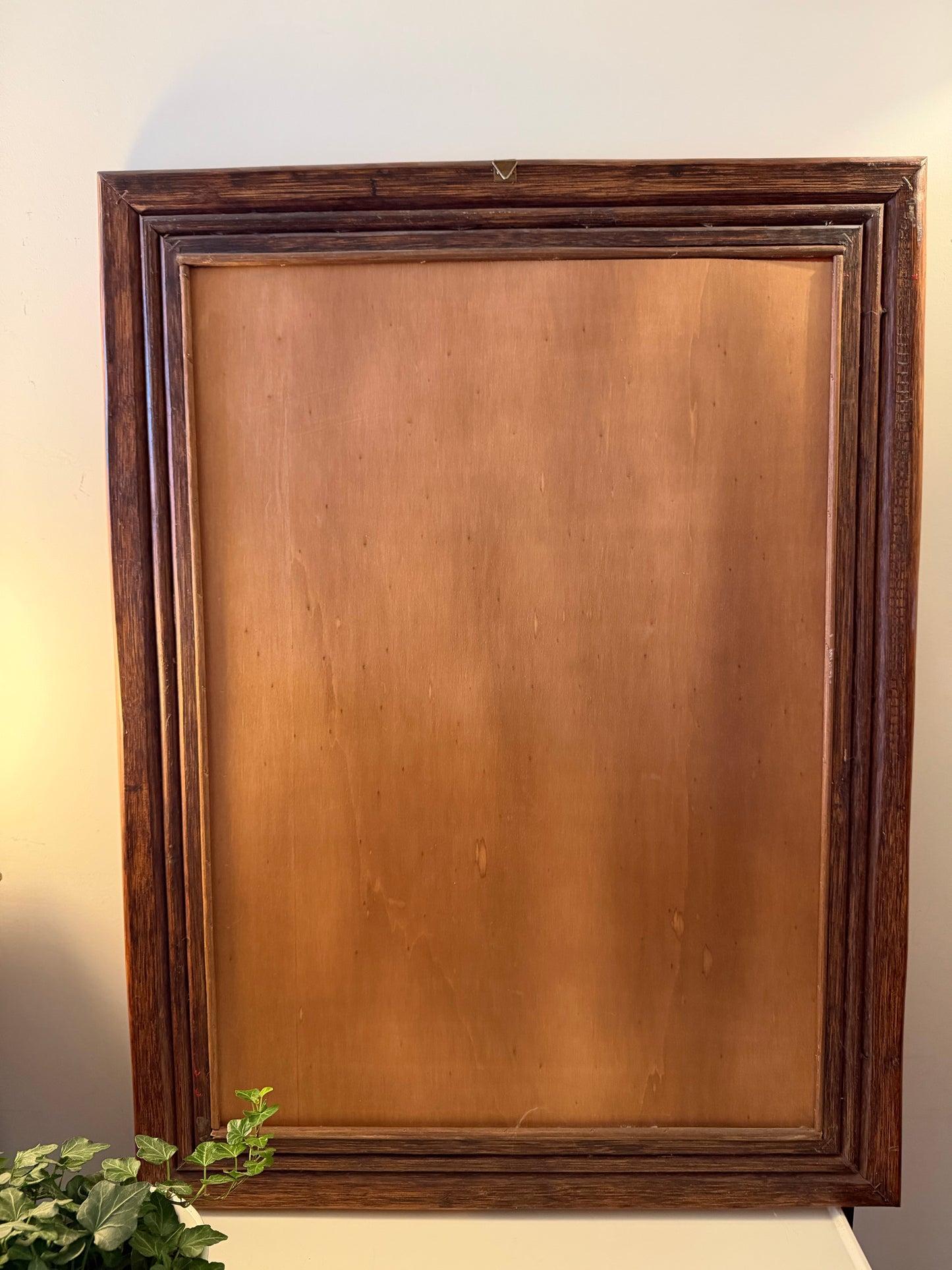 Jaren 80 spiegel met houten lijst
