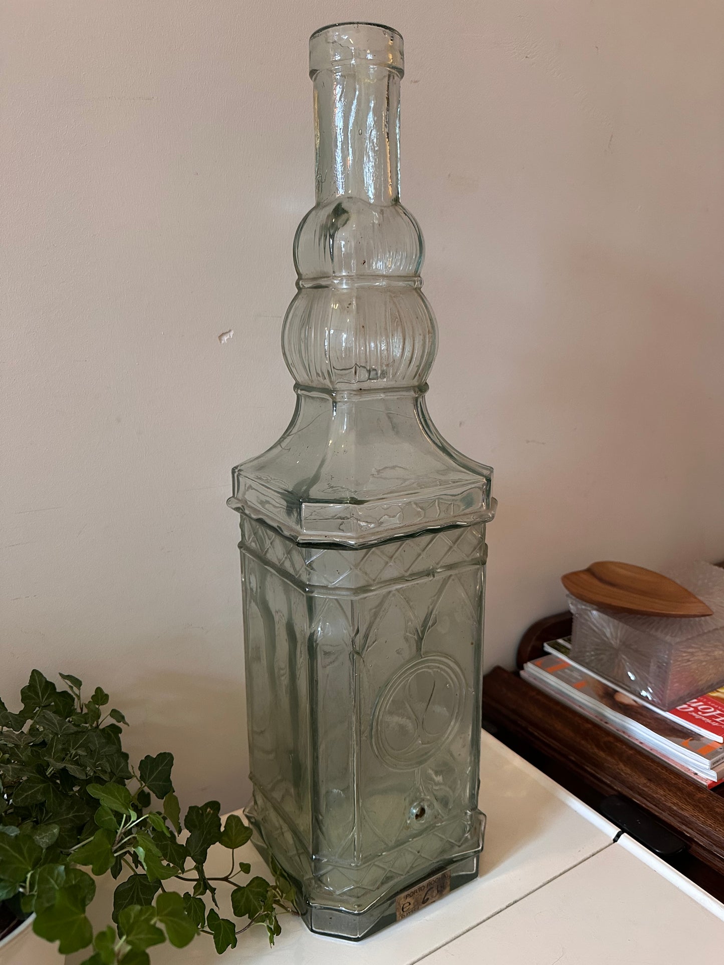Grote glazen sierfles Porto Rocha