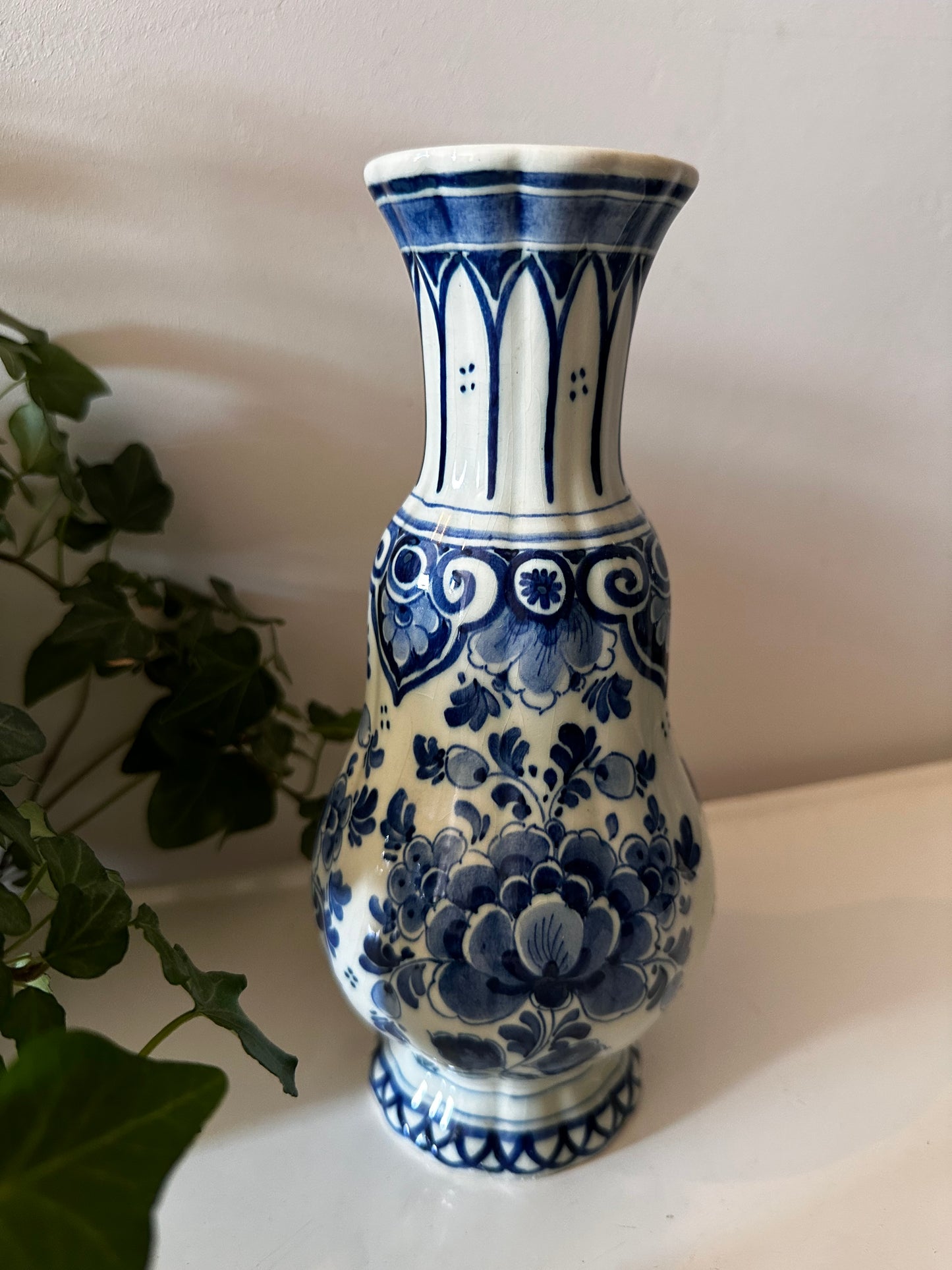 Delftsblauw vintage vaas