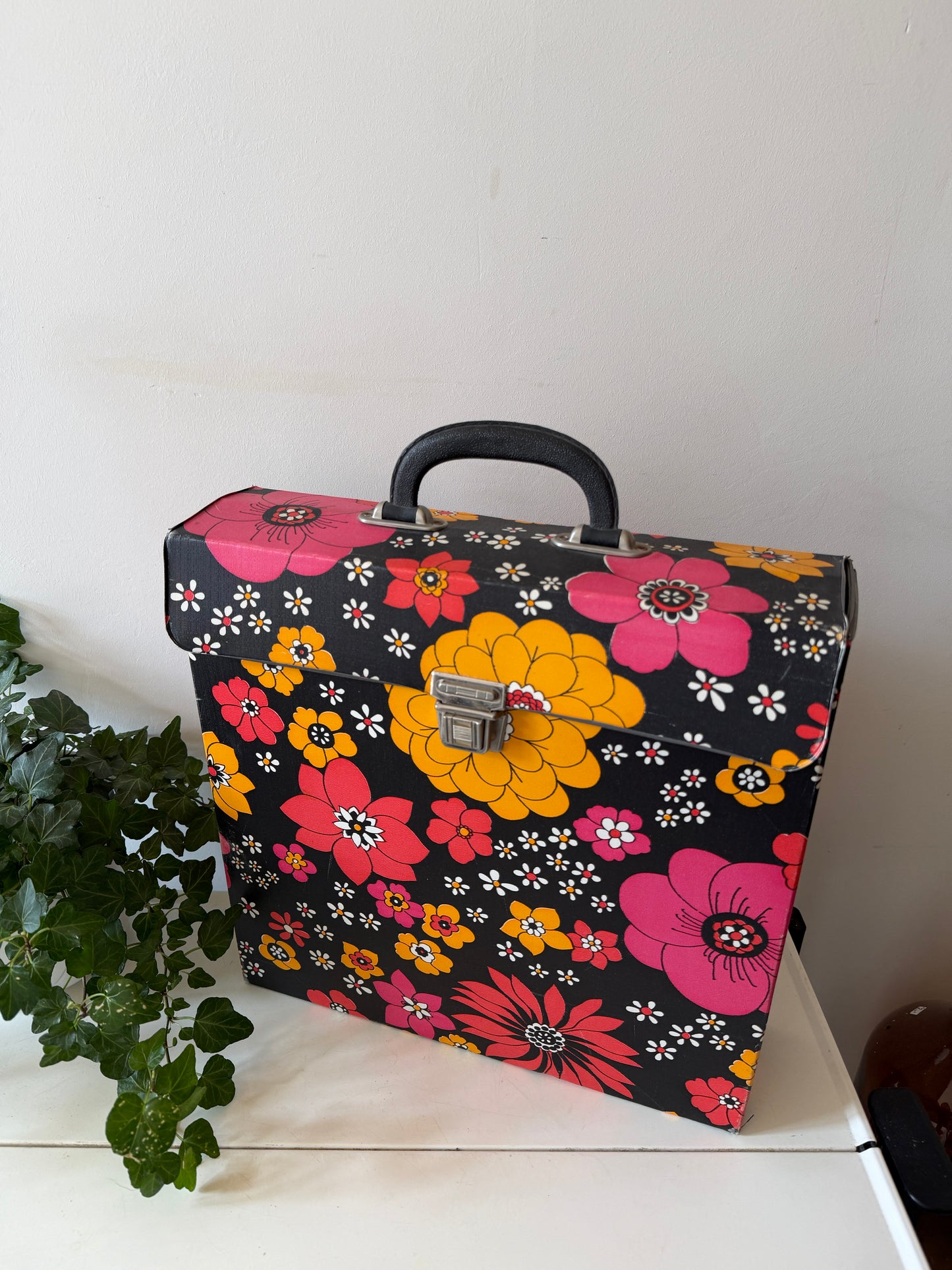 Retro jaren 70 LP koffer