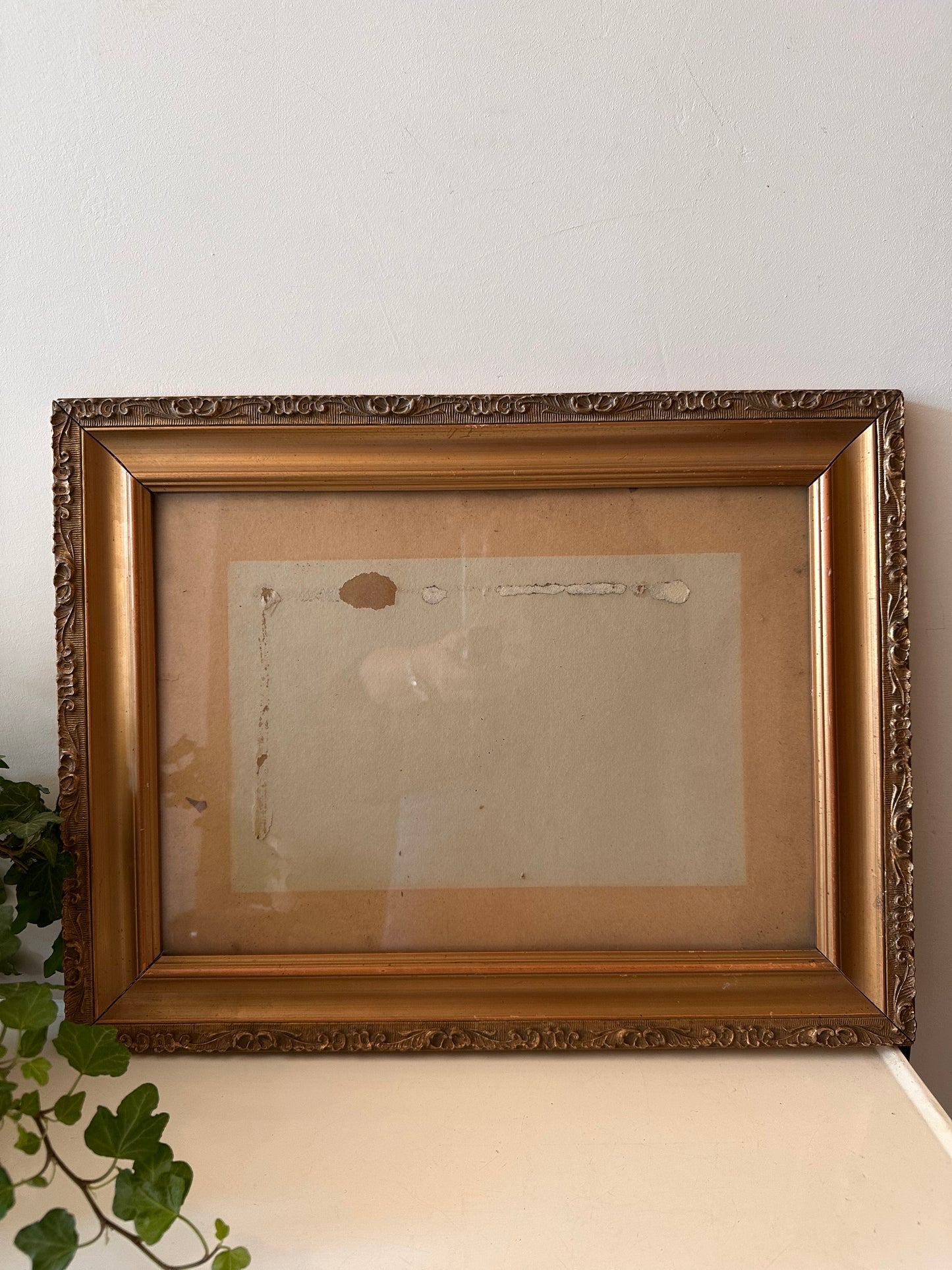 Brocante goudkleurige lijst