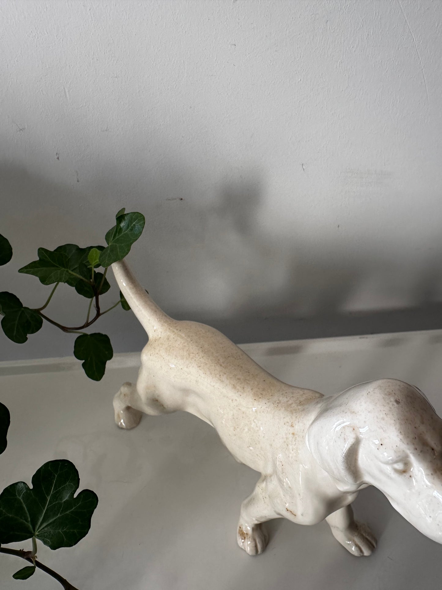 Porseleinen hond, setter vintage