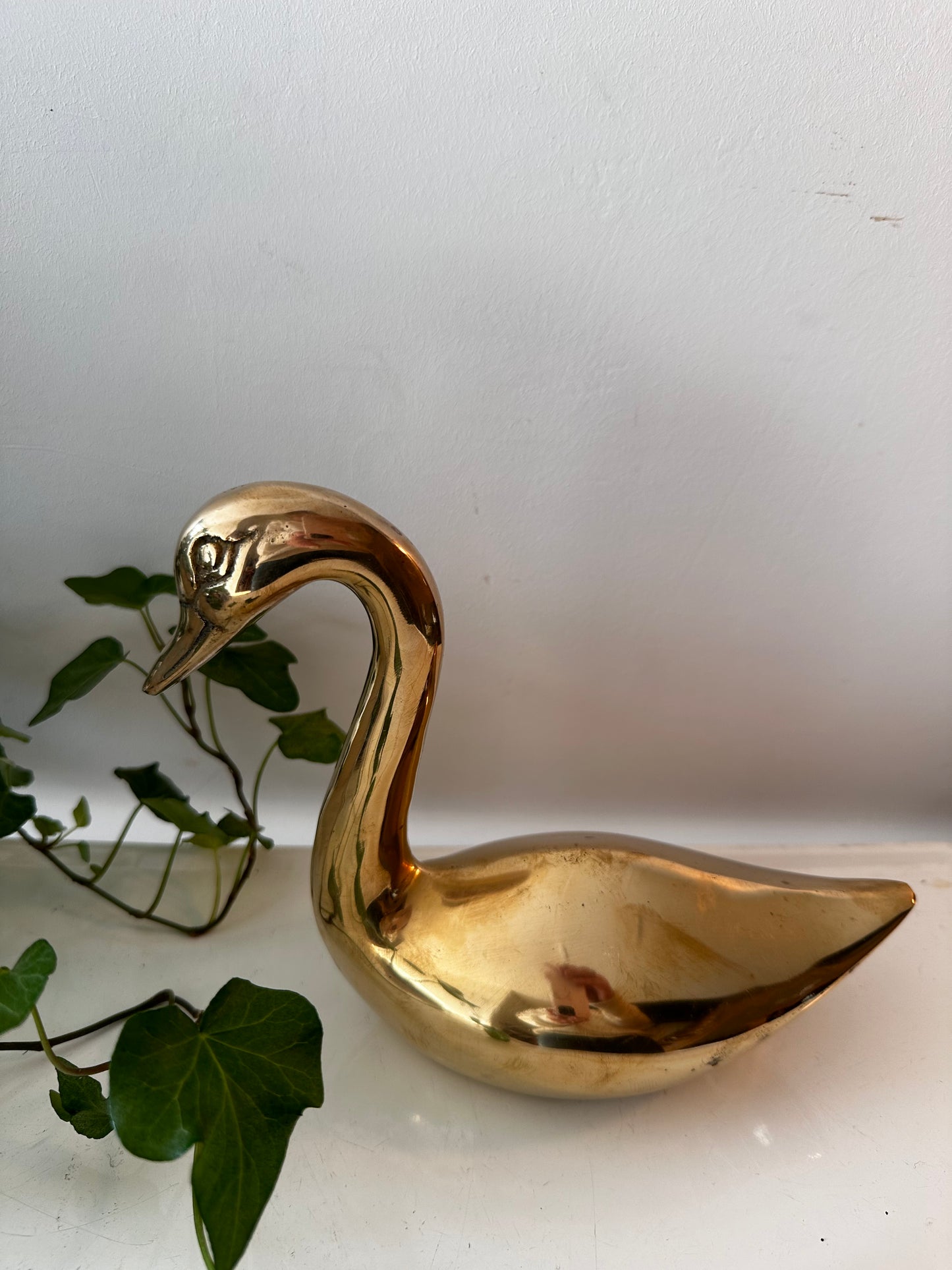 Messing vintage zwaan