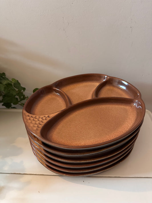 Set van 6 keramieken vak borden