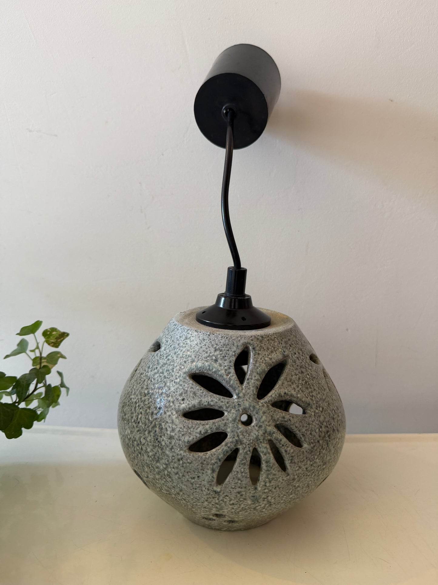 Keramieken jaren 70 hanglamp