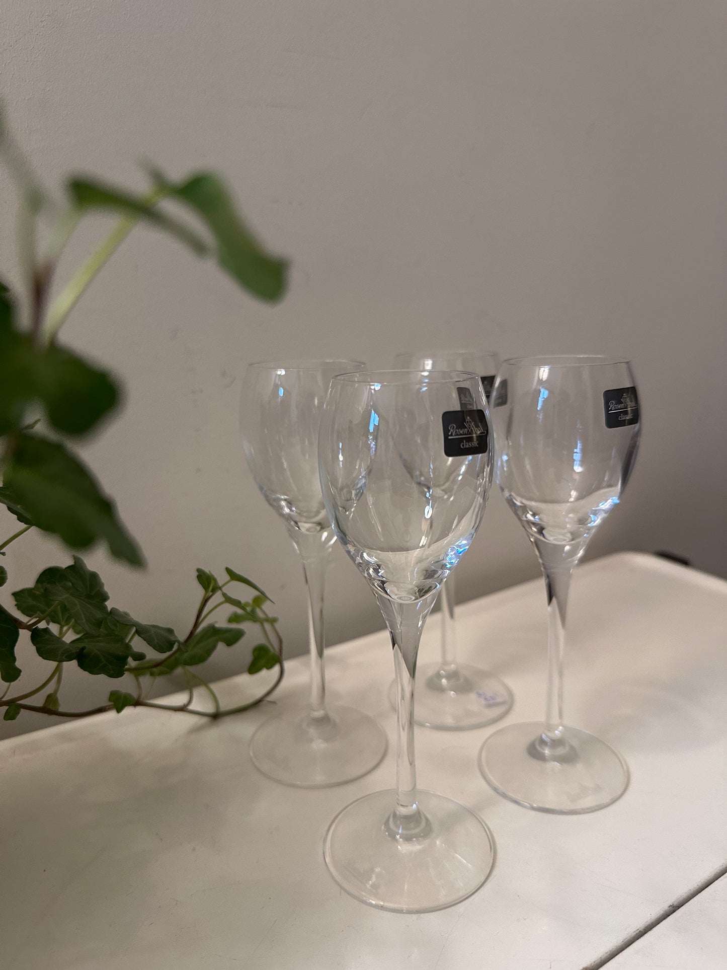 Set van 4 kristallen Rosenthal likeurglazen