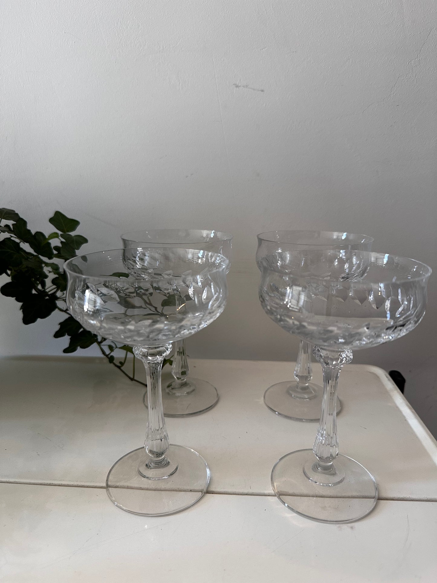 Coupe champagne glazen kristal