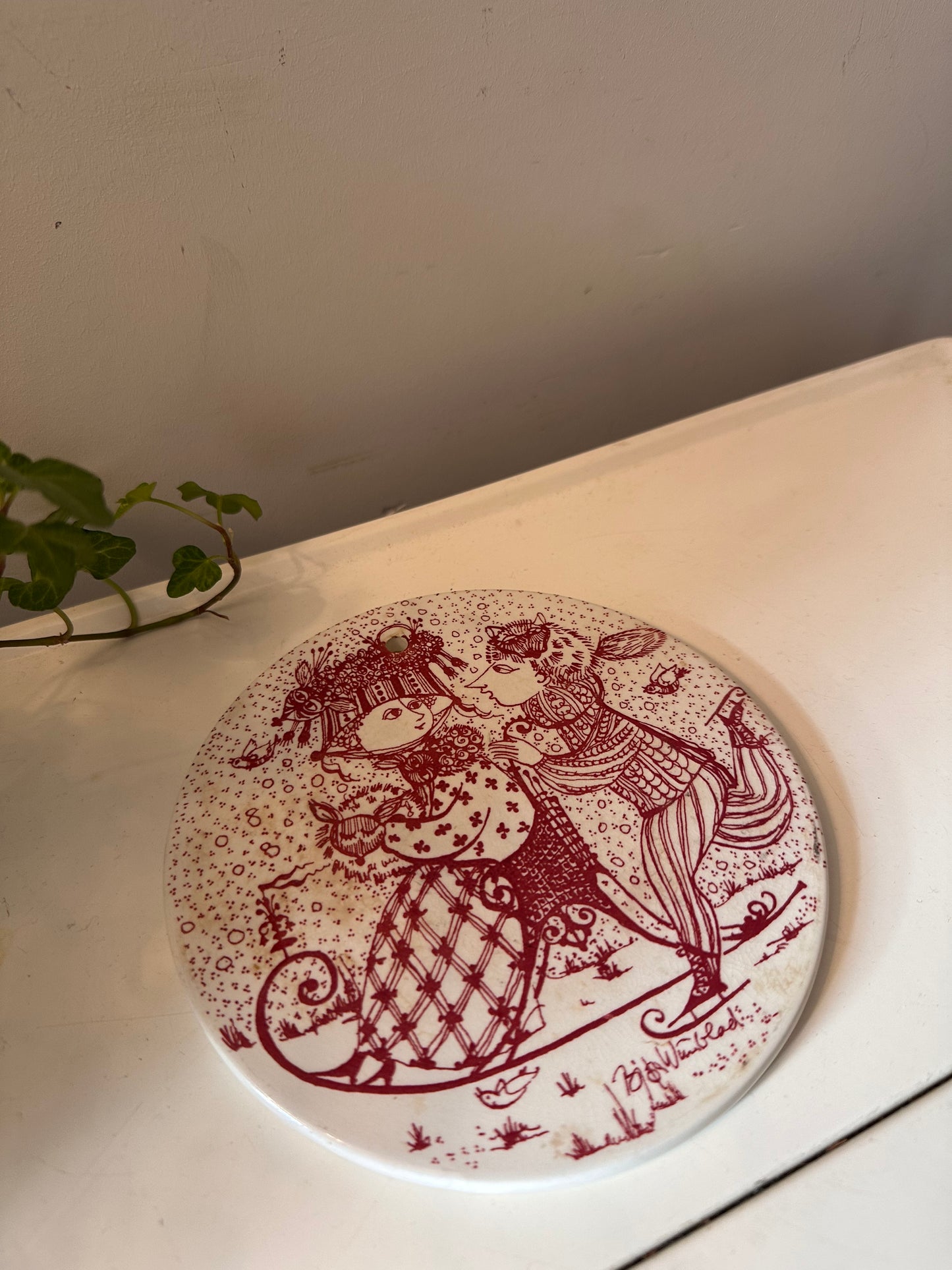 Deens design wandbordje