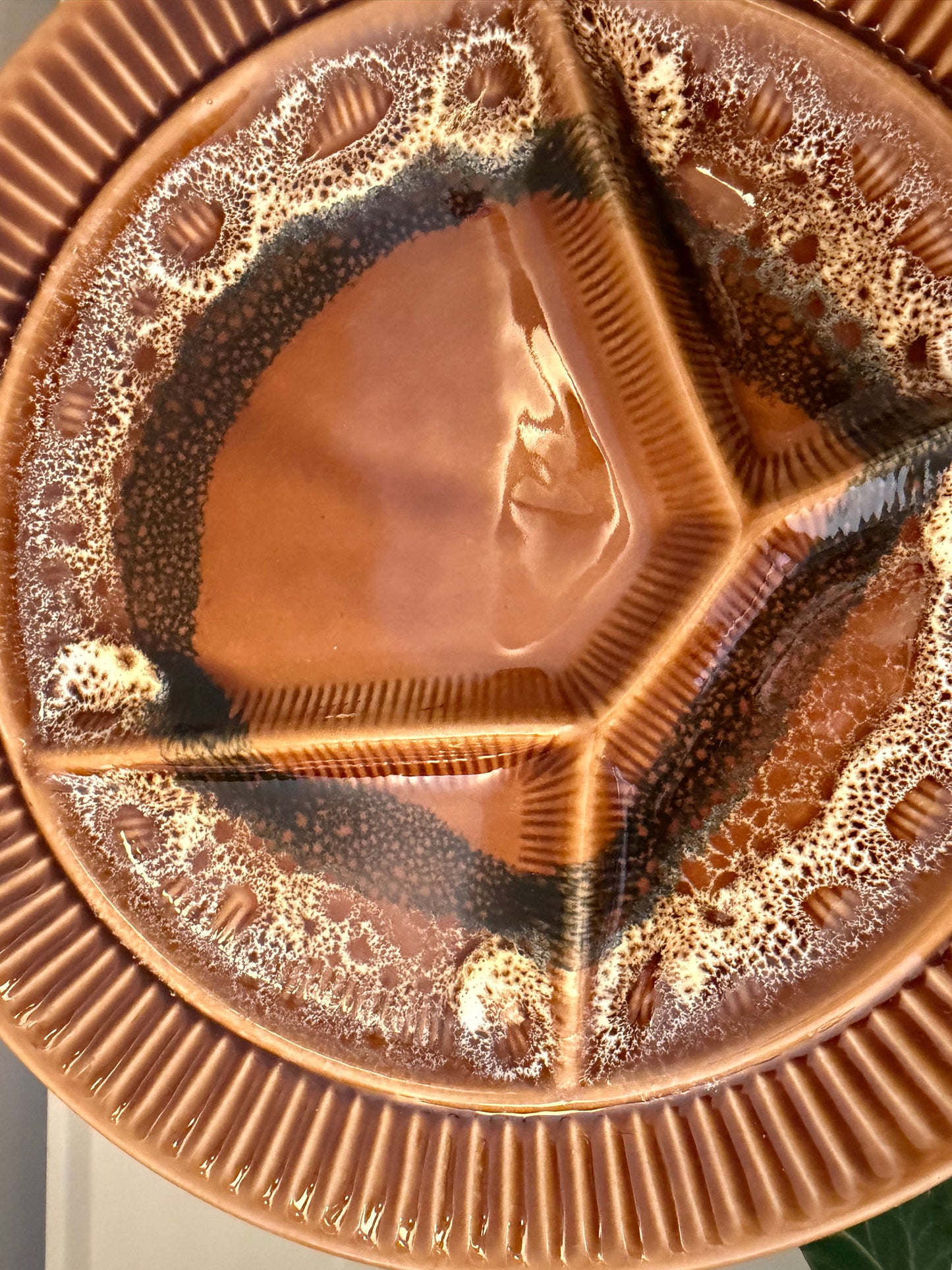 Set van 4 jaren 70 gourmetborden