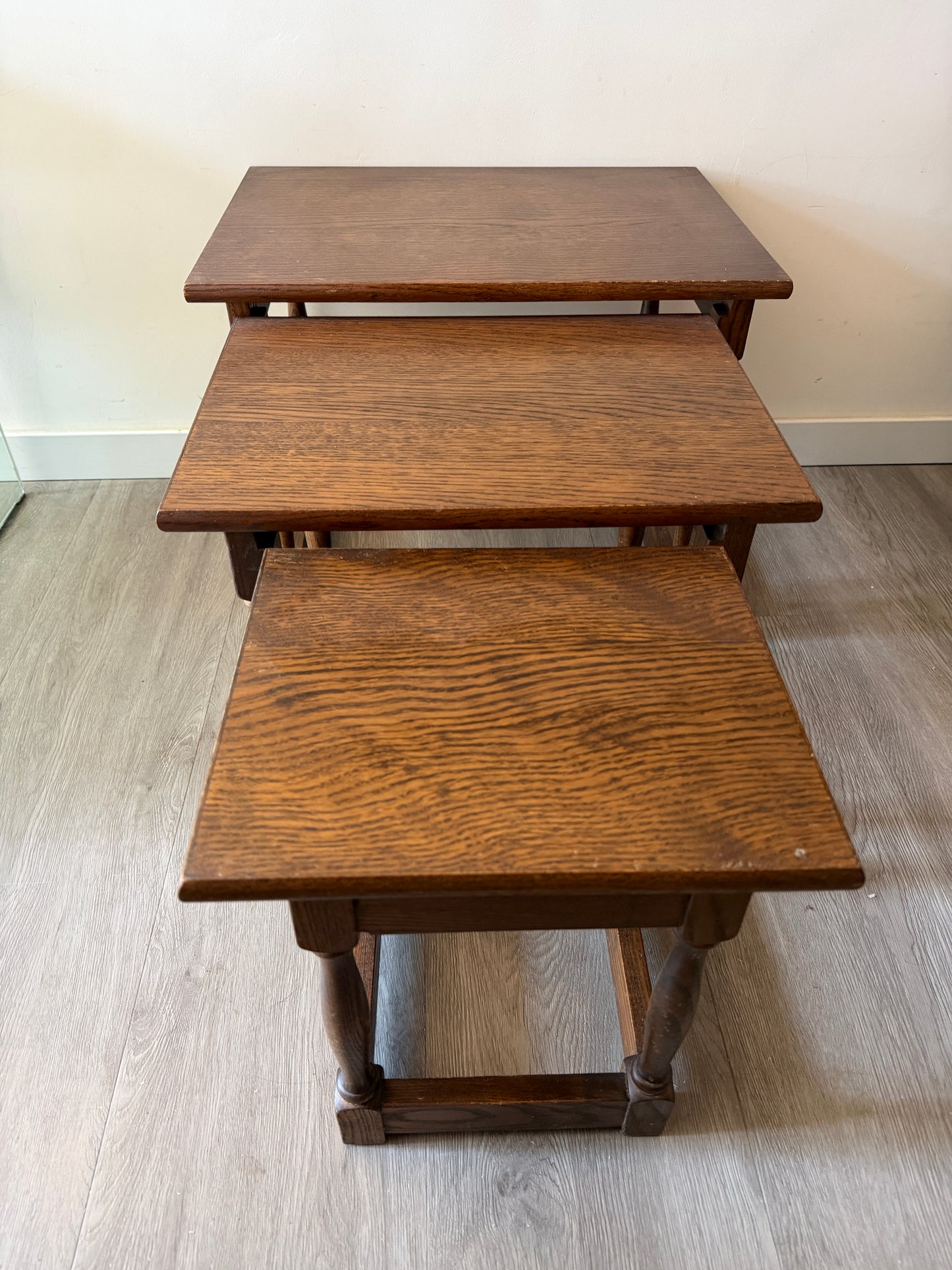 Set van 3 houten bijzettafeltjes Mimi set