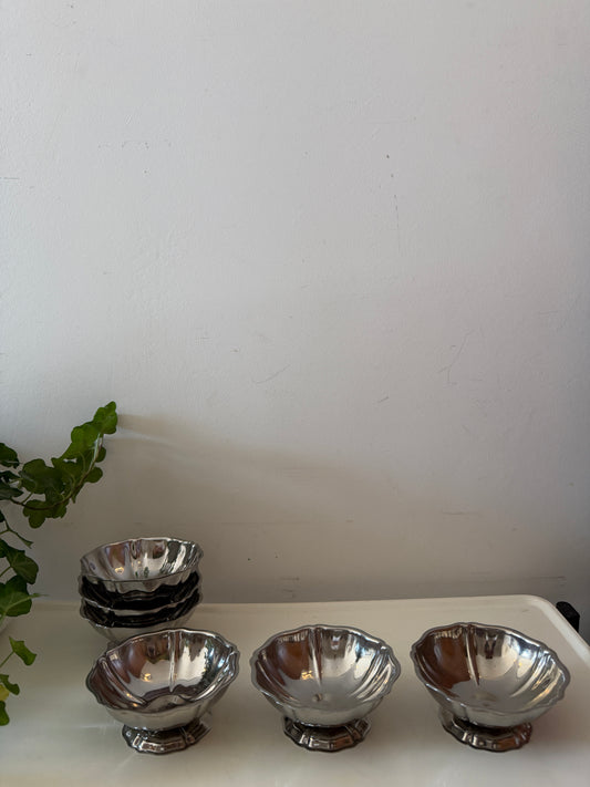 Set van 6 chrome coupes model Tulip
