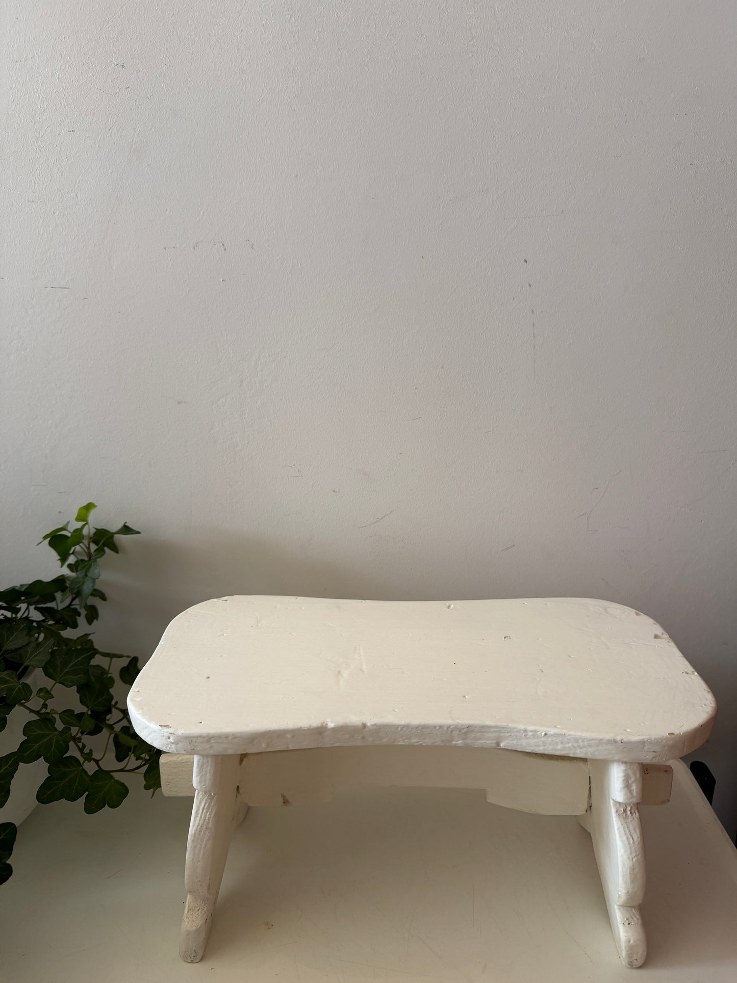 Wit vintage plantentafeltje