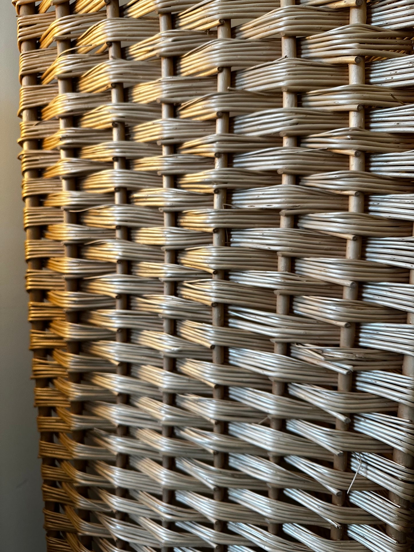 Rieten kamerscherm room divider