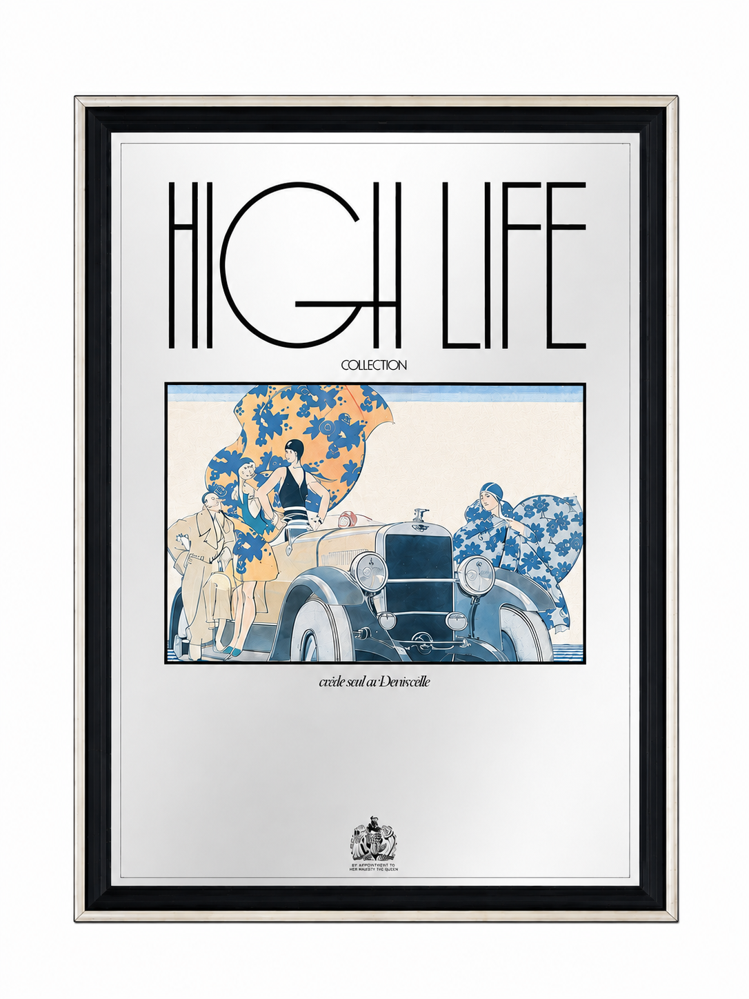 High Life spiegel poster art deco