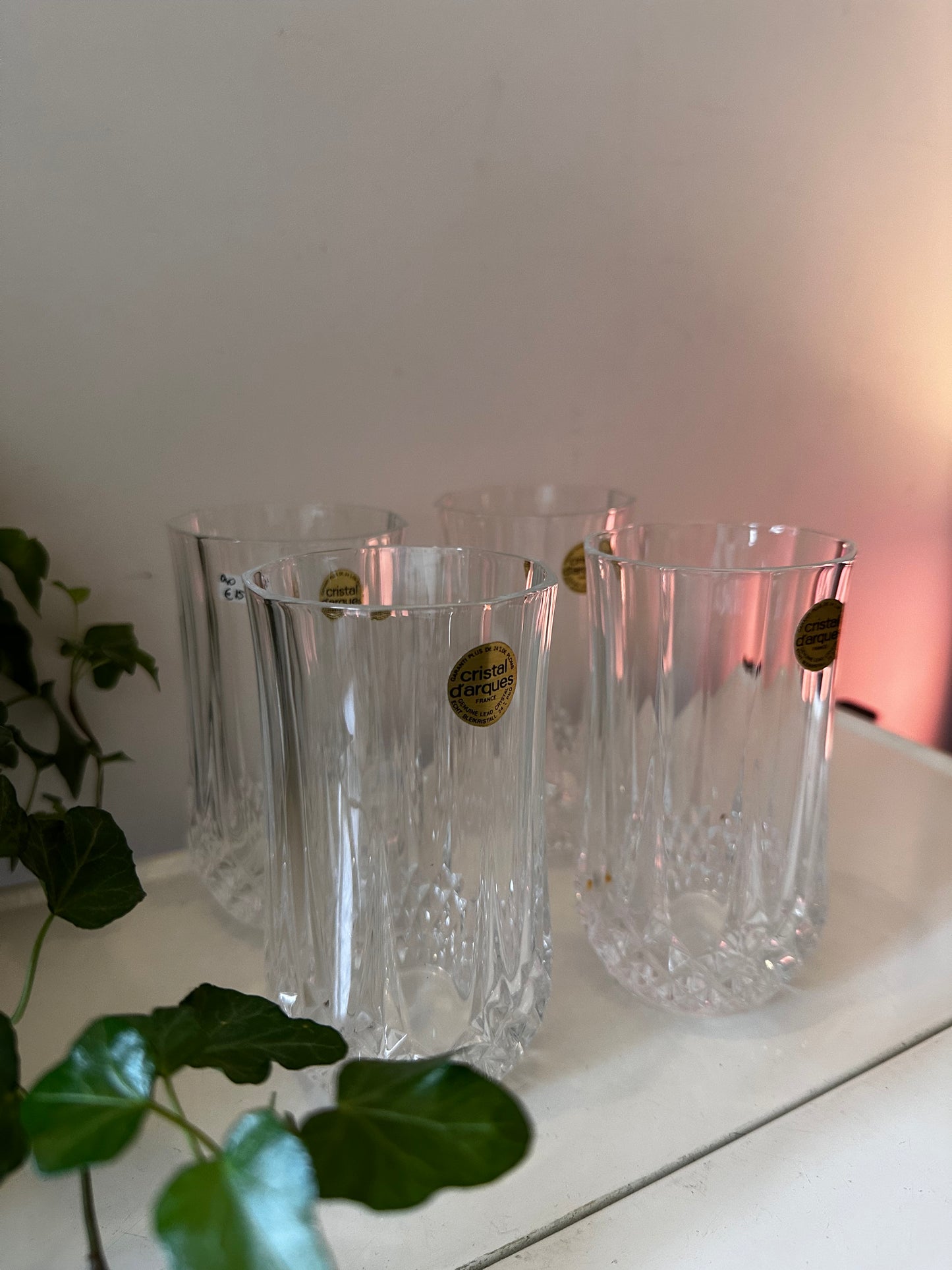 Cristal D’Argue waterglazen vintage