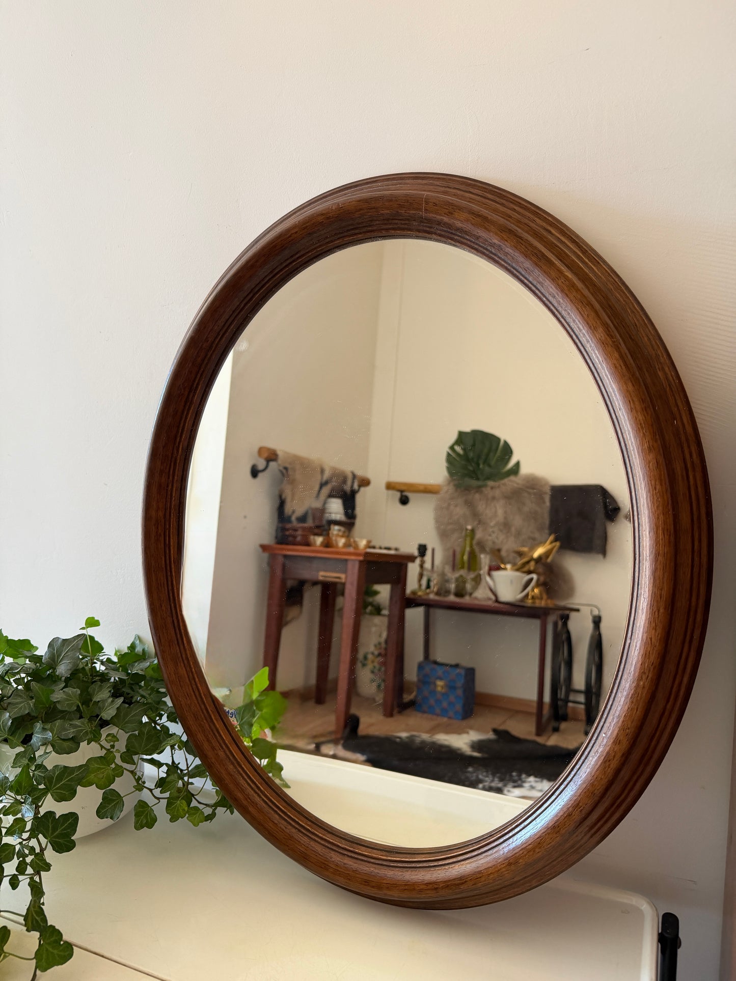 Ovale vintage spiegel