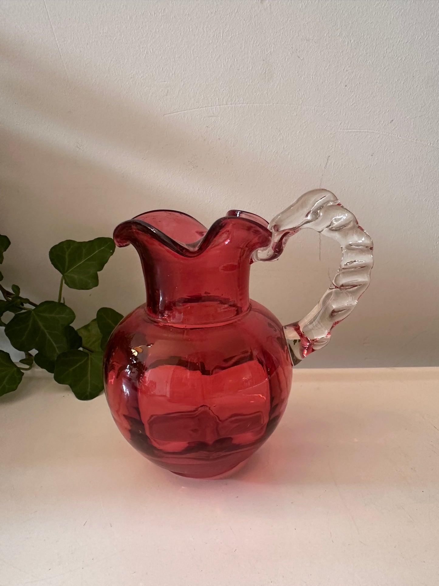 Cranberry glas mini kan jaren 50