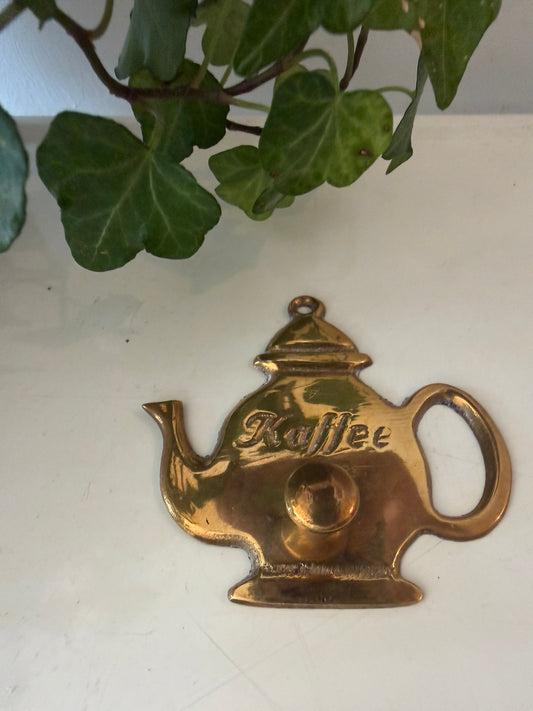 Messing koffiepot haakje