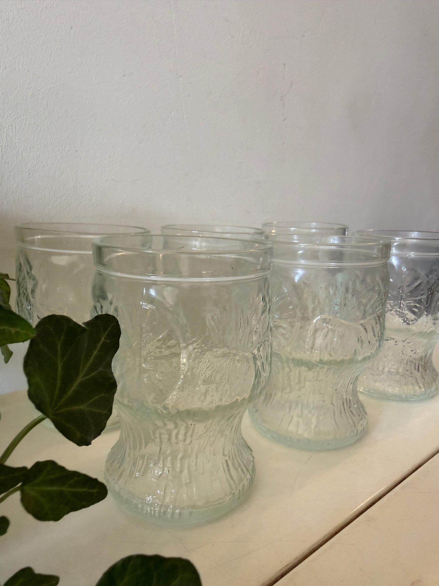 Set van 6 Italiaanse Fidenza Vetraria glazen