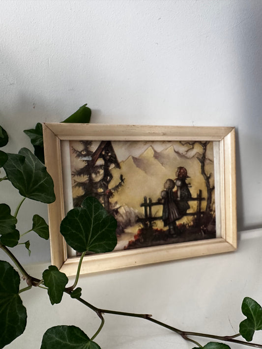 Prentje met vintage lijstje