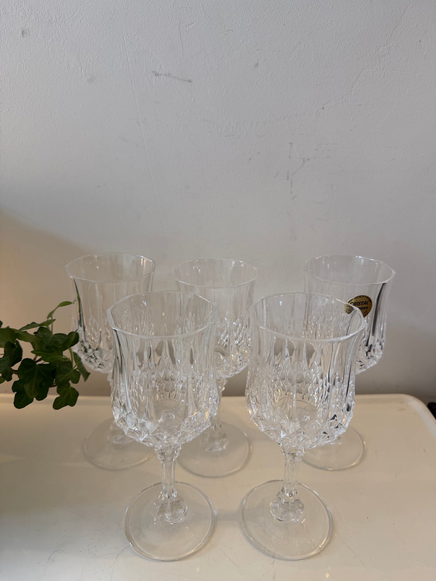 Set van 5 Cristal D’argue wijnglazen