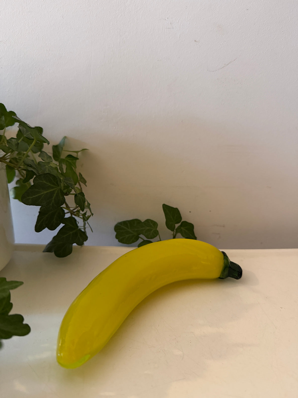 Murano glazen stuk fruit banaan