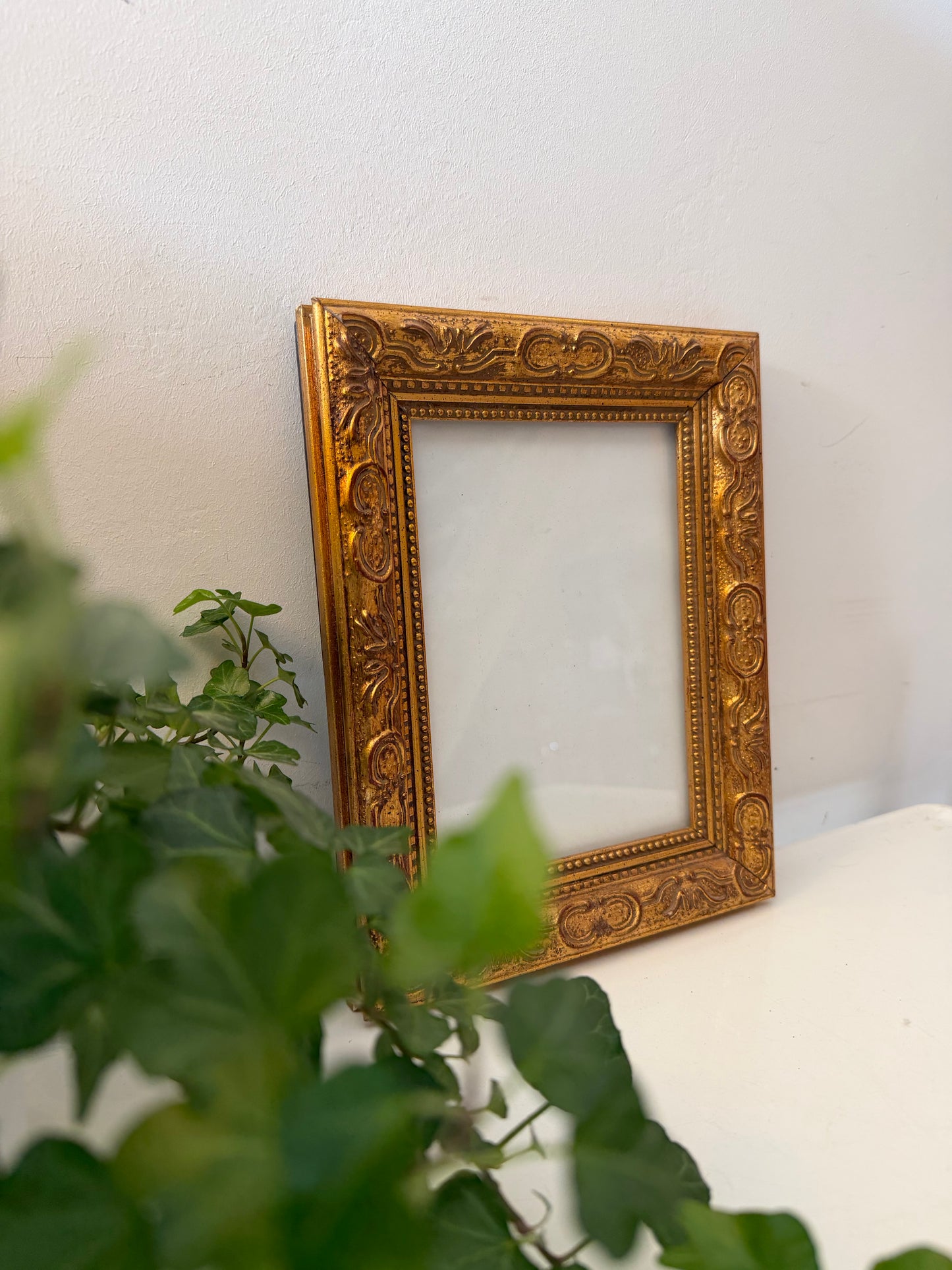 Goudkleurig brocante fotolijstje