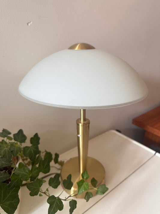 Messing lamp met mushroom kap