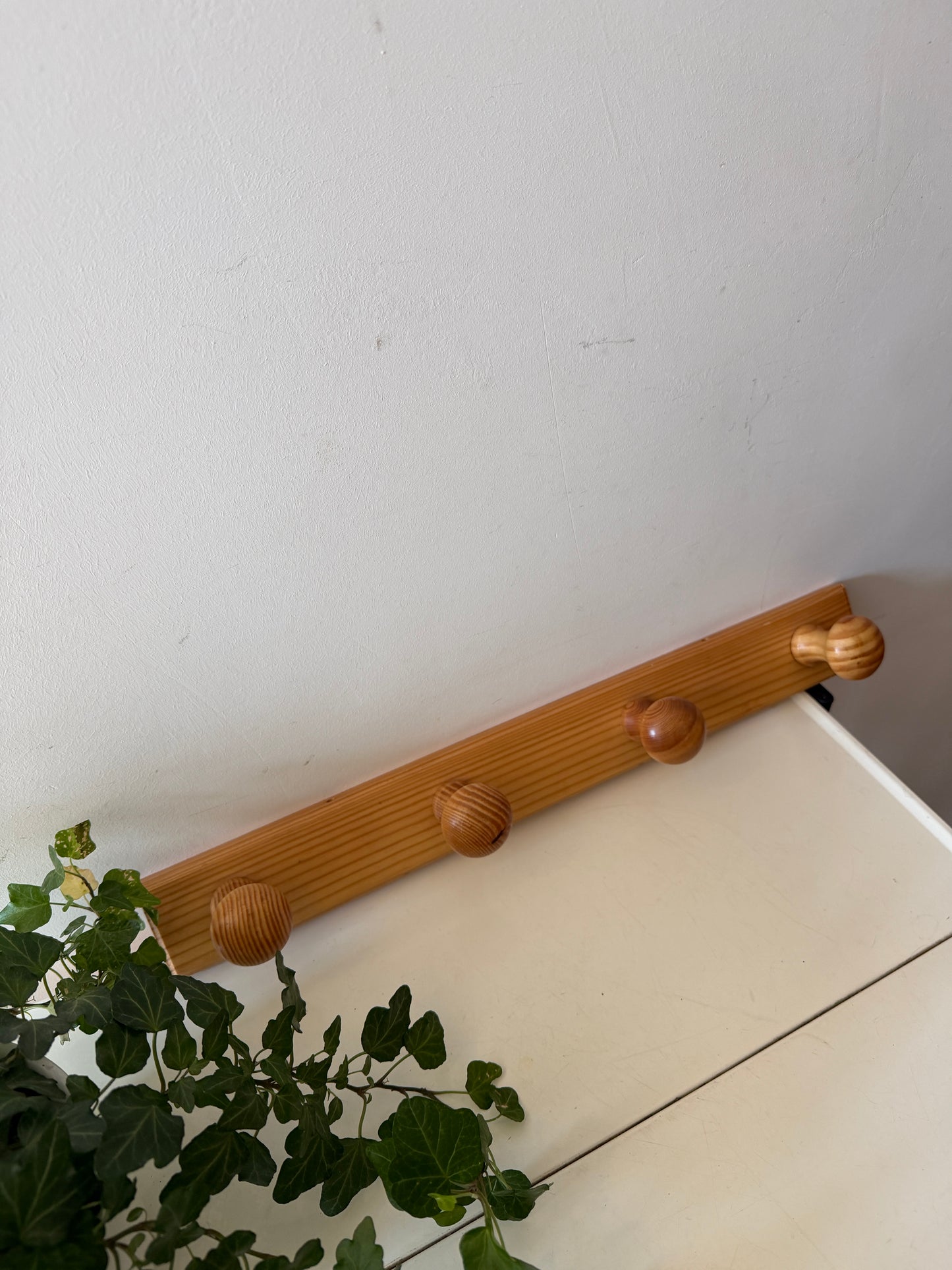 Houten kapstokje jaren 80
