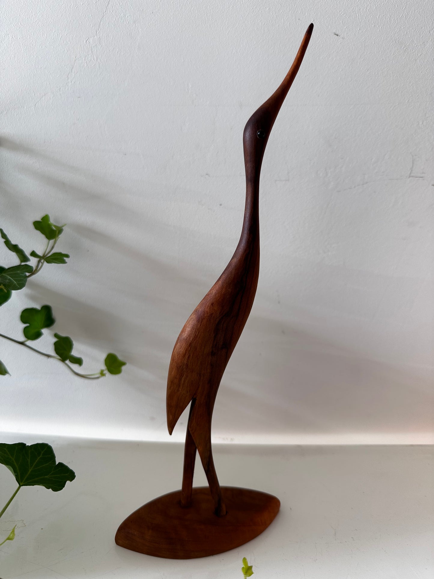 Mid Century teak houten kraanvogel