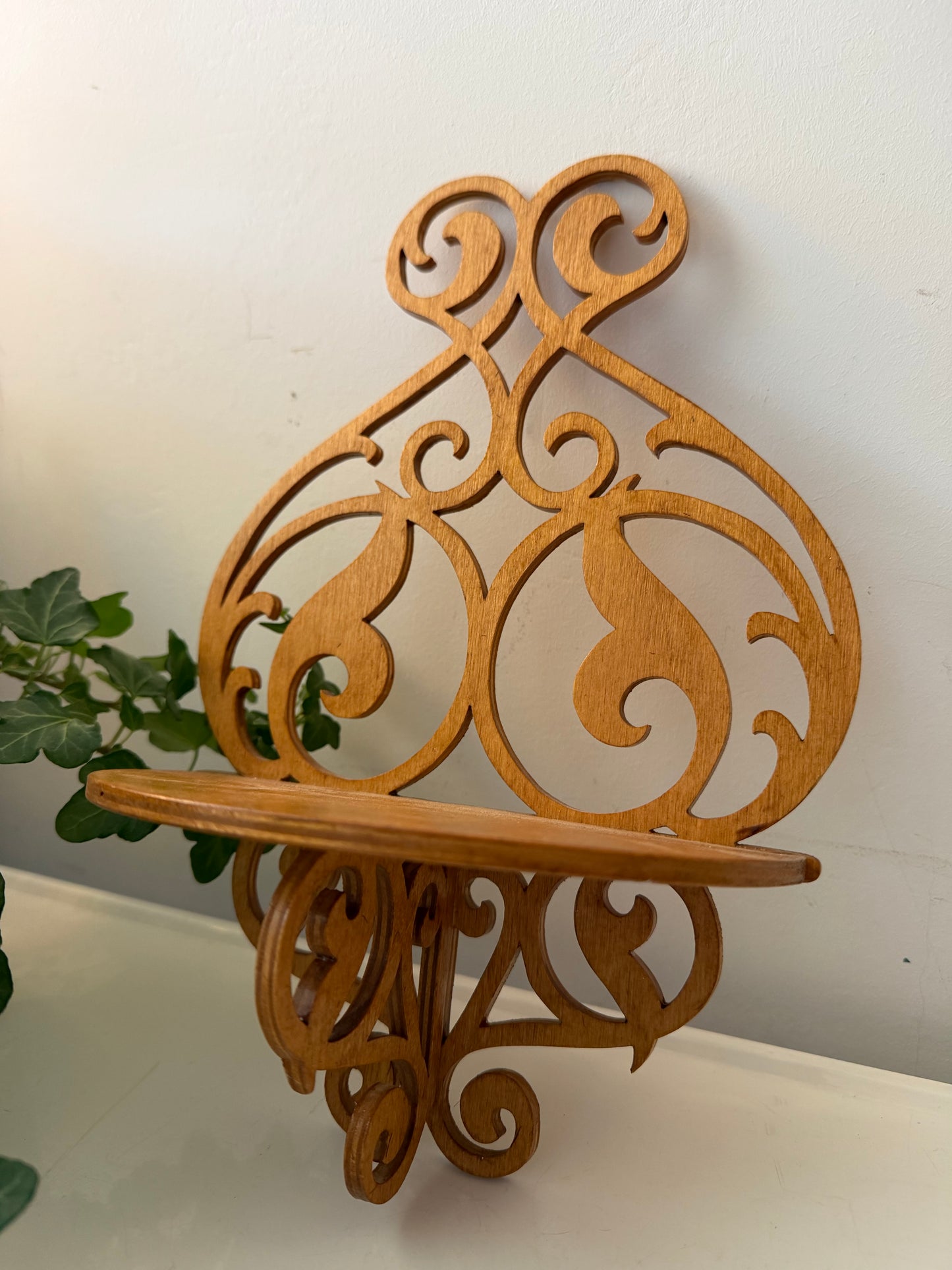 Houten wandconsole