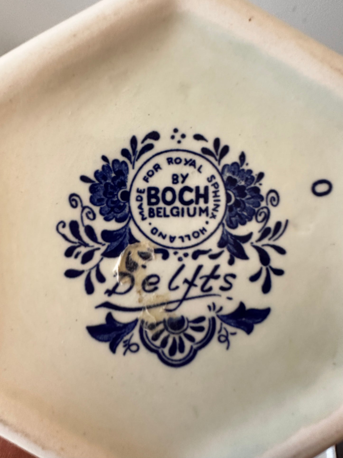 Boch by Royal Sphinx vaas Delfts blauw jaren 60