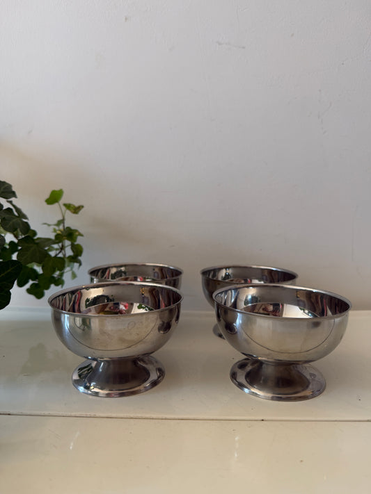 Set van 4 Chrome coupe glazen