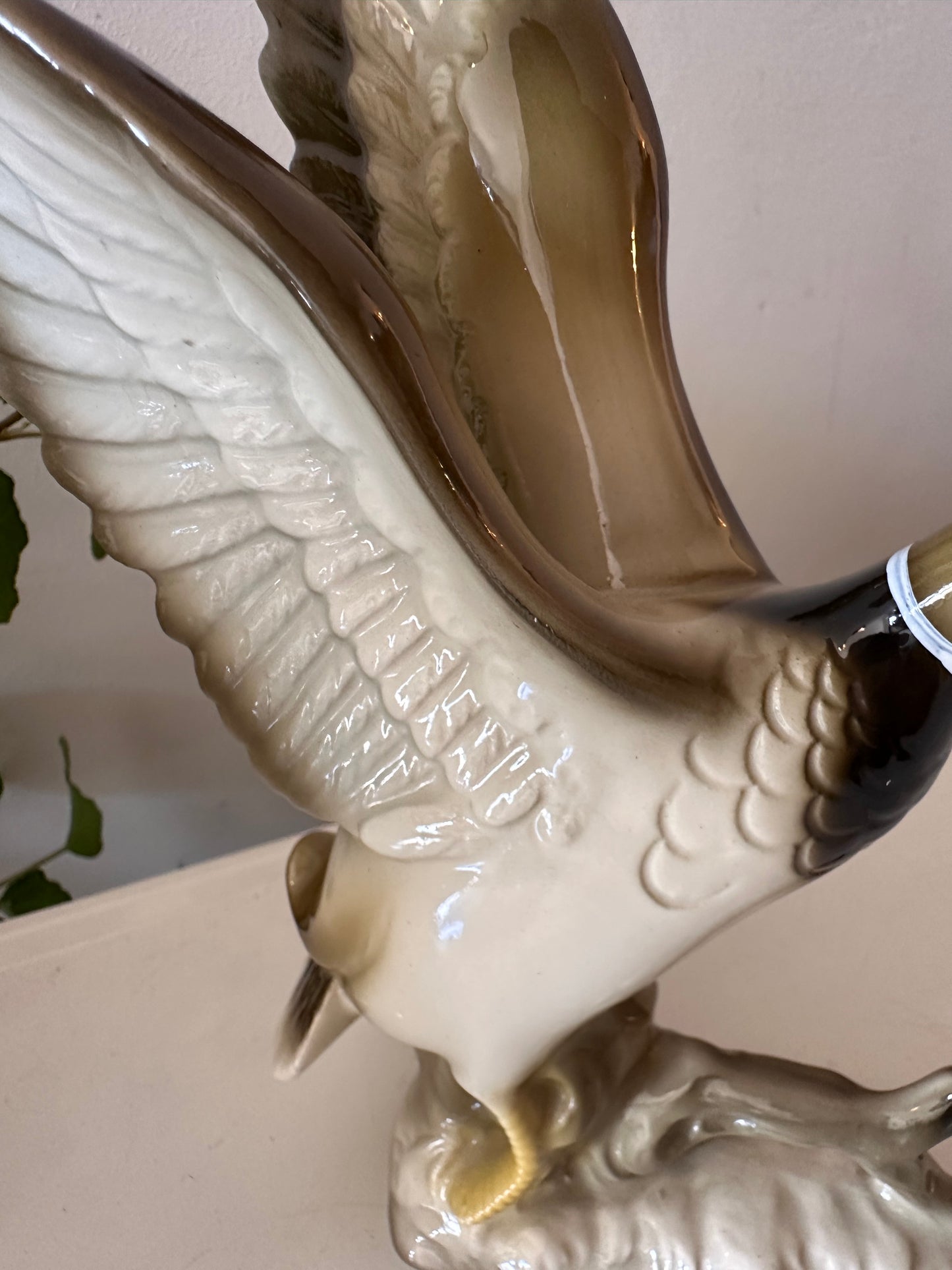 Porseleinen eend beeldje vintage