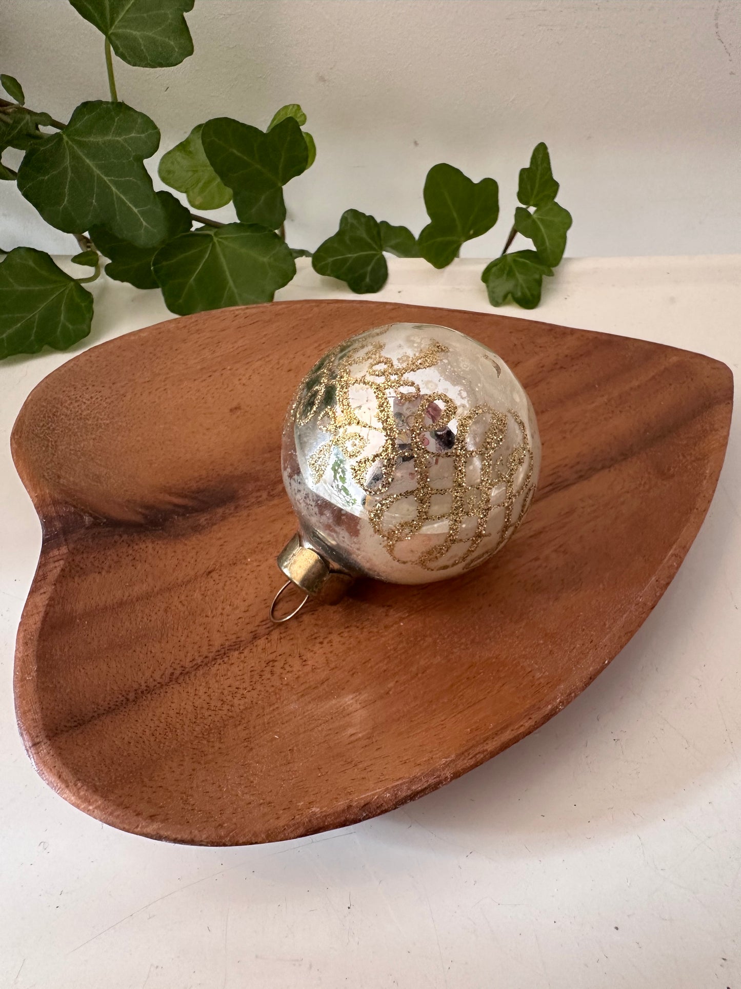Vintage Jaren 60 kerstbal